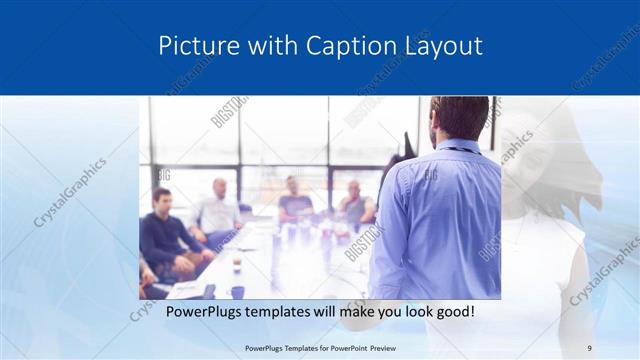 Picture with Caption presentation slide layout