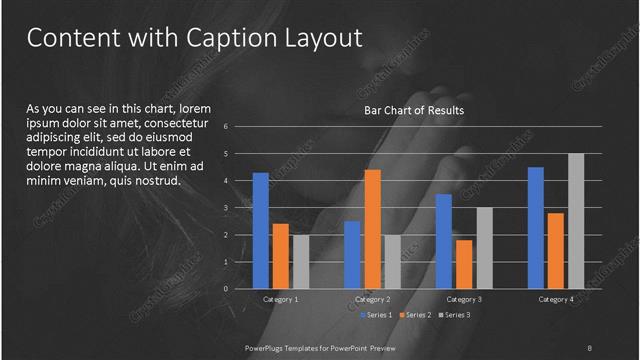 Content with Caption presentation slide layout
