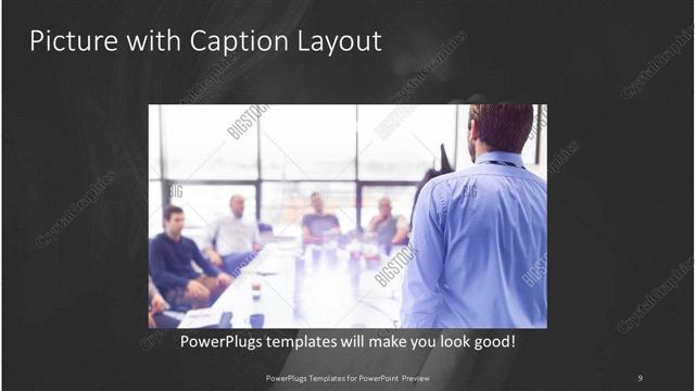 Picture with Caption presentation slide layout