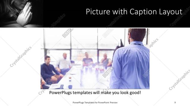 Picture with Caption presentation slide layout