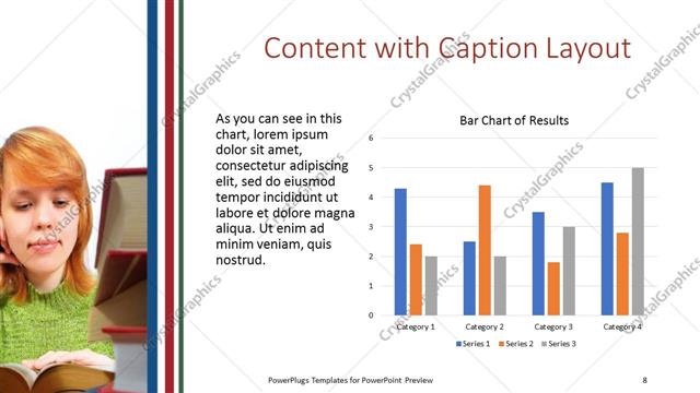 Content with Caption presentation slide layout