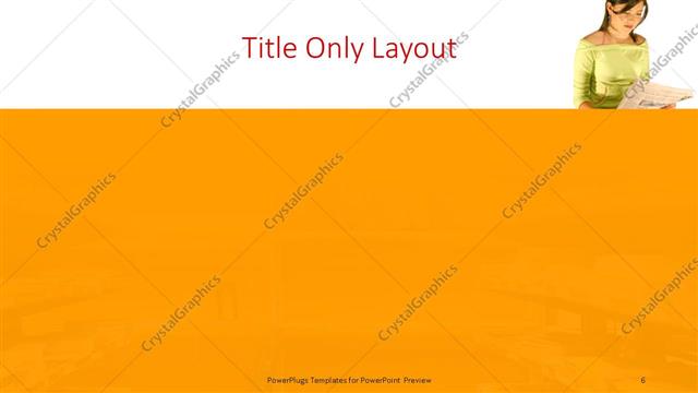 Title Only presentation slide layout
