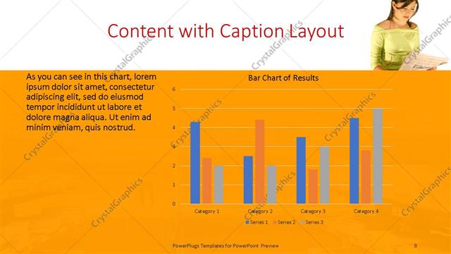Content with Caption presentation slide layout