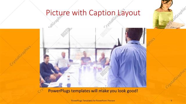 Picture with Caption presentation slide layout