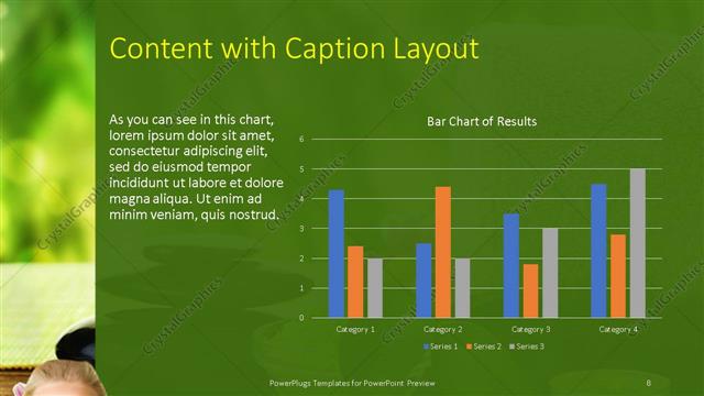 Content with Caption presentation slide layout