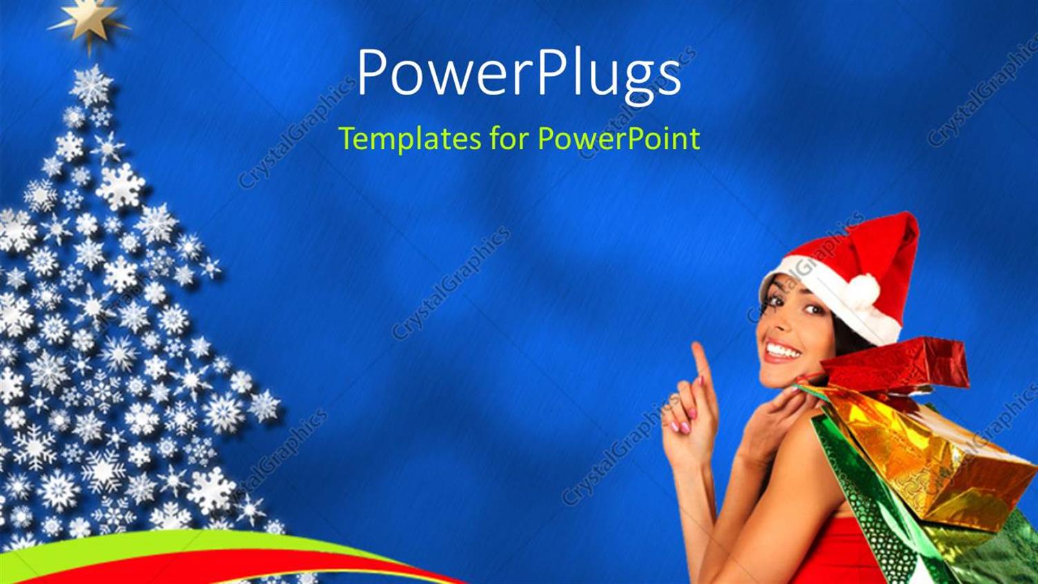 Featuring a Girl Representing the Chrsitmas with a Christmas Tree