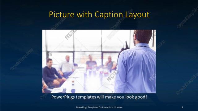 Picture with Caption presentation slide layout