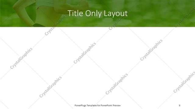 Title Only presentation slide layout