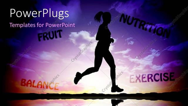  Presentation with exercise - A girl running across a lake with her shadow in water