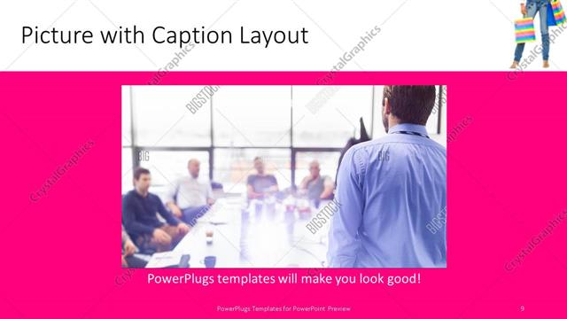Picture with Caption presentation slide layout