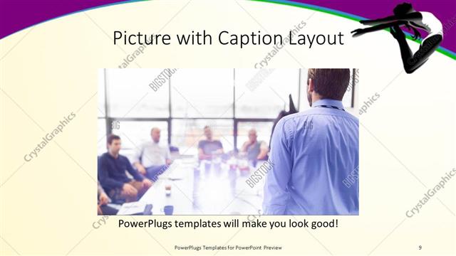 Picture with Caption presentation slide layout