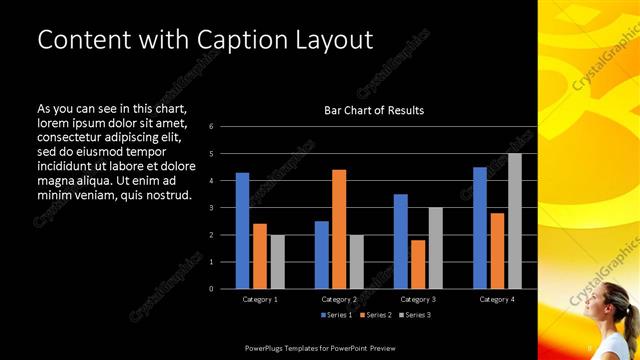 Content with Caption presentation slide layout