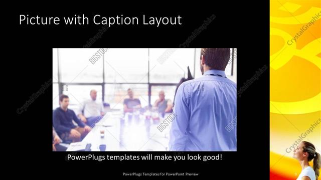 Picture with Caption presentation slide layout