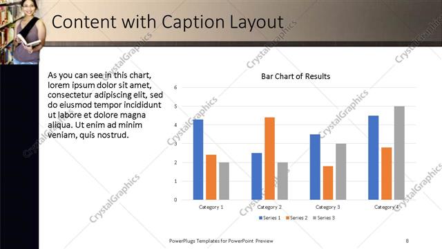 Content with Caption presentation slide layout
