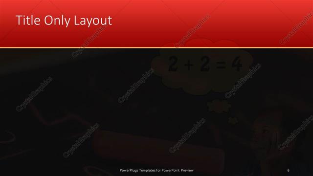 Title Only presentation slide layout