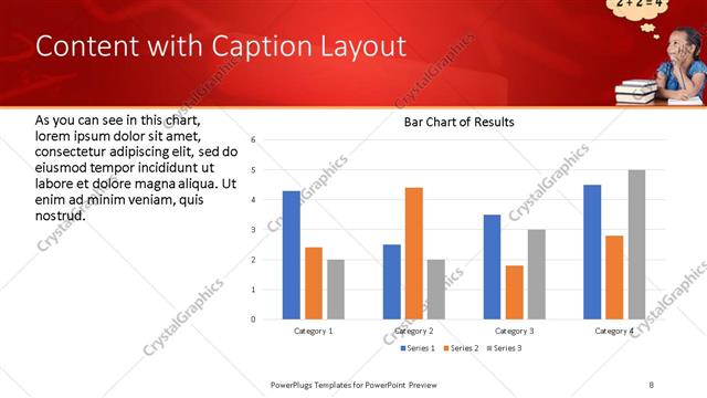 Content with Caption presentation slide layout