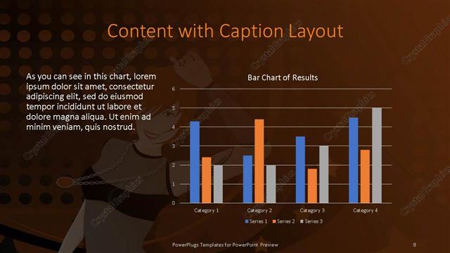 Content with Caption presentation slide layout