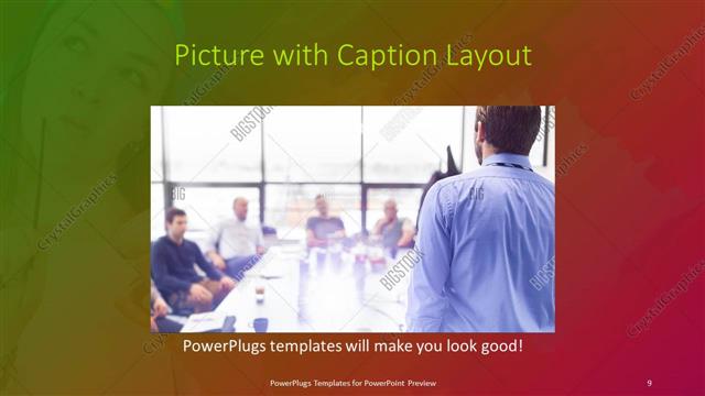 Picture with Caption presentation slide layout