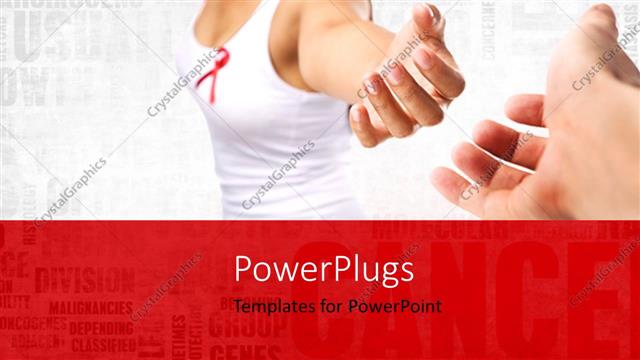  Presentation with hold hand - A girl trying to hold a hand with words in the background