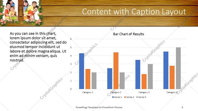 Content with Caption presentation slide layout