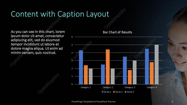 Content with Caption presentation slide layout