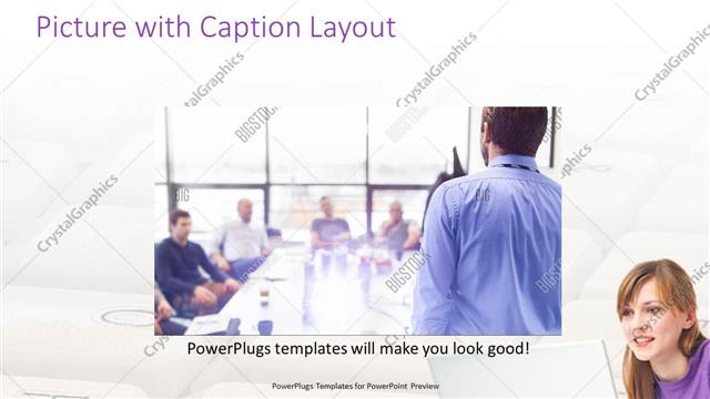 Picture with Caption presentation slide layout