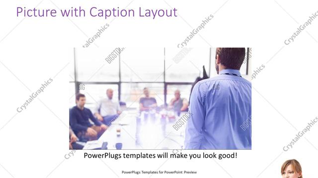 Picture with Caption presentation slide layout