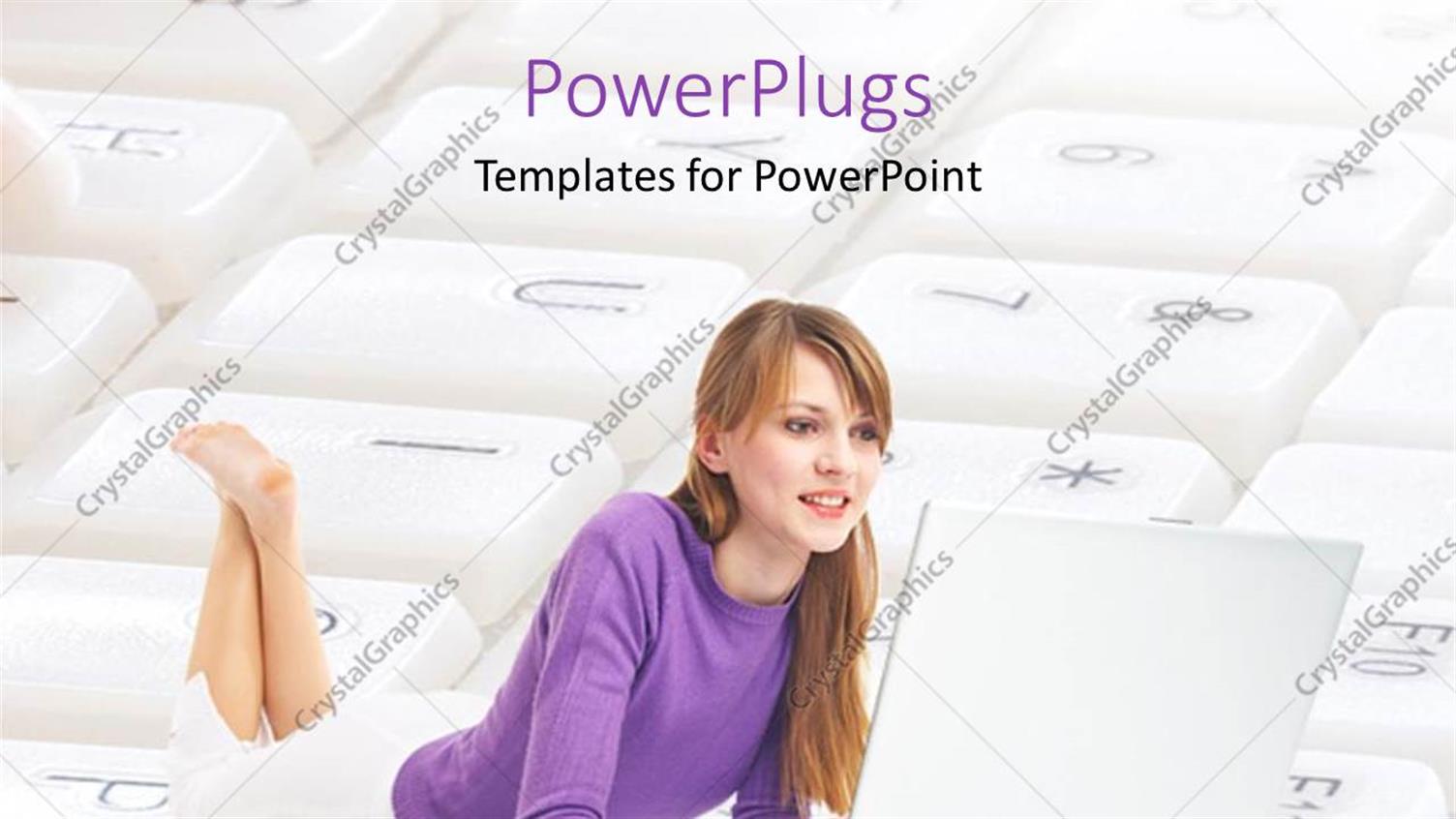 Featuring a Girl Working on the Laptop