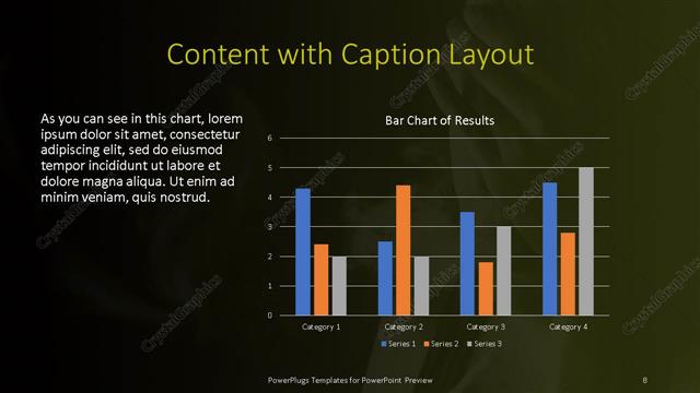 Content with Caption presentation slide layout