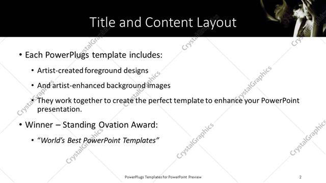 Title and Content presentation slide layout