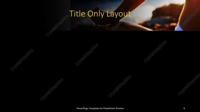Title Only presentation slide layout