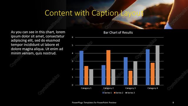 Content with Caption presentation slide layout