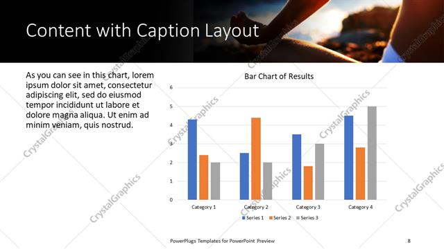 Content with Caption presentation slide layout