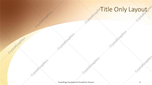 Title Only presentation slide layout