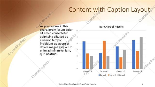Content with Caption presentation slide layout
