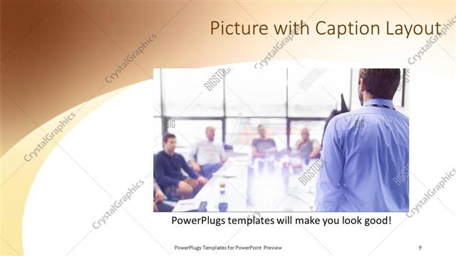Picture with Caption presentation slide layout