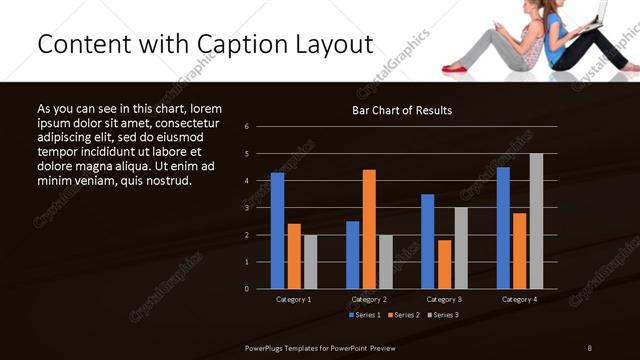 Content with Caption presentation slide layout