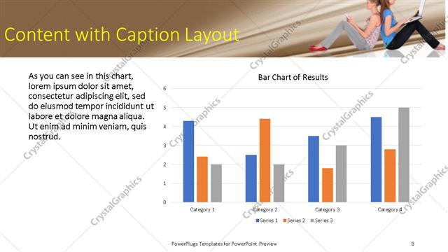 Content with Caption presentation slide layout