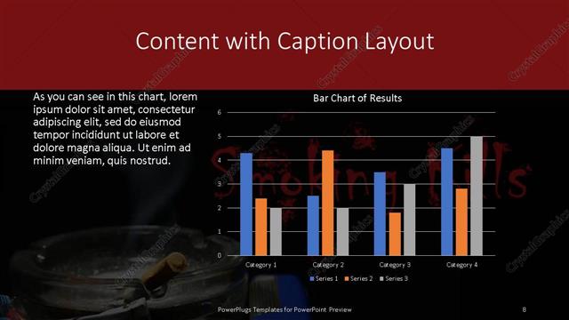 Content with Caption presentation slide layout