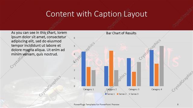 Content with Caption presentation slide layout