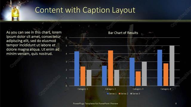 Content with Caption presentation slide layout
