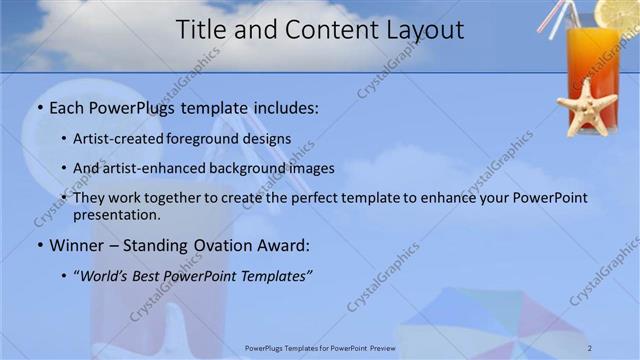 Title and Content presentation slide layout
