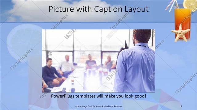 Picture with Caption presentation slide layout