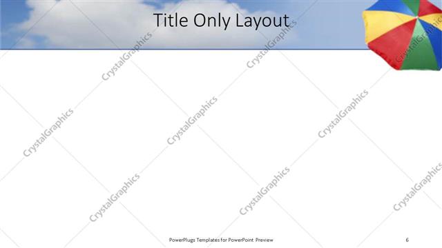 Title Only presentation slide layout