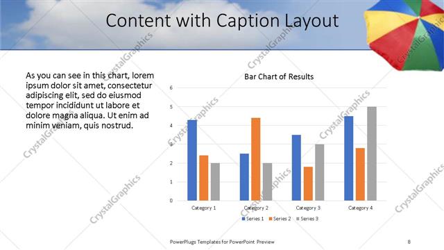 Content with Caption presentation slide layout