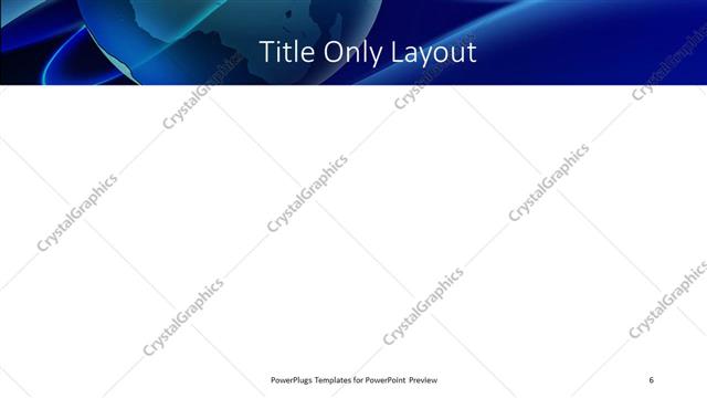 Title Only presentation slide layout