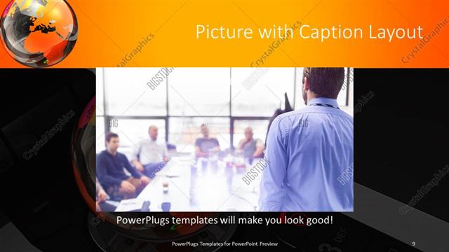 Picture with Caption presentation slide layout