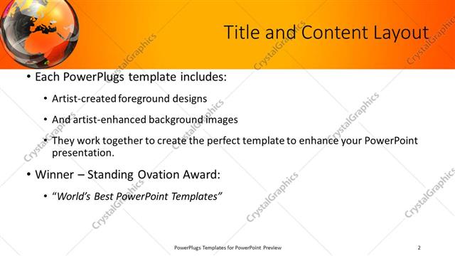 Title and Content presentation slide layout