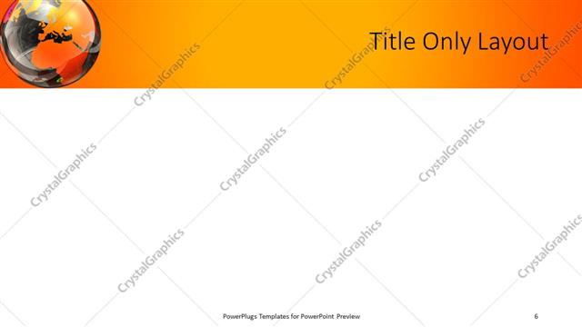 Title Only presentation slide layout