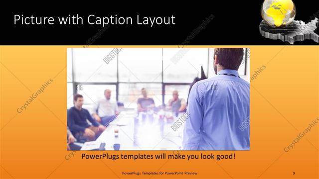 Picture with Caption presentation slide layout